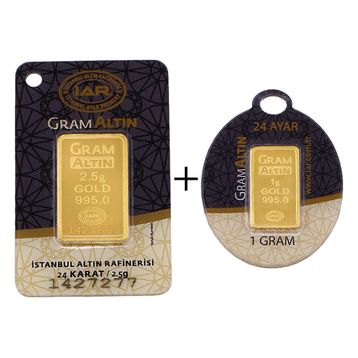 3.5 gr 24 Ayar Külçe Altın