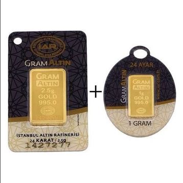 3.5 gr 24 Ayar Külçe Altın