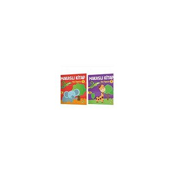 3-6 Yaş Kes Yapıştır Makaslı Kitap Seti Yükselen Zeka Yayınları