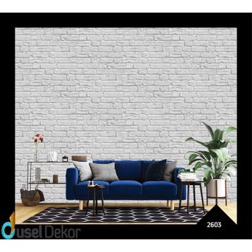 3 Boyutlu Tuğla Desenli Duvar Kağıdı