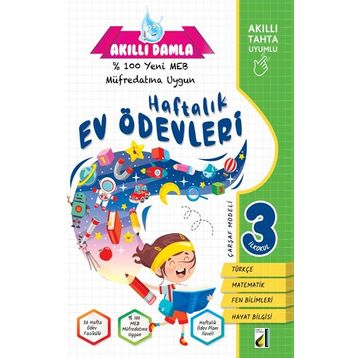 3. Sınıf Akıllı Damla Haftalık Ev Ödevleri Damla Eğitim