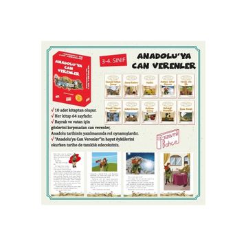 3. Sınıf Anadolu Ya Can Verenler 9+ Yaş Hikaye Seti 10 Kitap-Gizemli Bahçe Yayınları