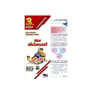 3.Sınıf Fen Bilimleri Çek Kopart Yaprak Test Açı Yayınları