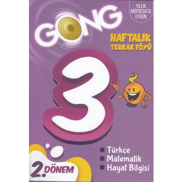 3. Sınıf Haftalık Tekrar Föyü 2. Dönem-Gong Yayınları