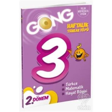 3. Sınıf Haftalık Tekrar Föyü 2. Dönem-Gong Yayınları