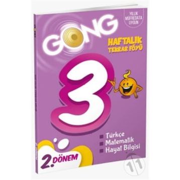 3. Sınıf Haftalık Tekrar Föyü 2. Dönem-Gong Yayınları