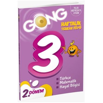 3. Sınıf Haftalık Tekrar Föyü 2. Dönem-Gong Yayınları