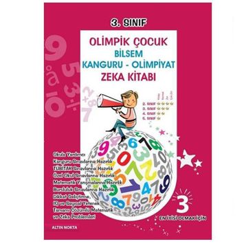 3. Sınıf Olimpik Çocuk Bilsem - Kanguru - Olimpiyat Zeka Kitabı Tamamı Çözümlü - Kollektif