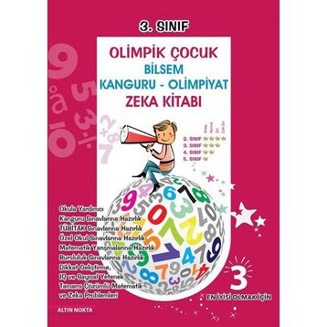 3. Sınıf Olimpik Çocuk Bilsem - Kanguru - Olimpiyat Zeka Kitabı Tamamı Çözümlü - Kollektif