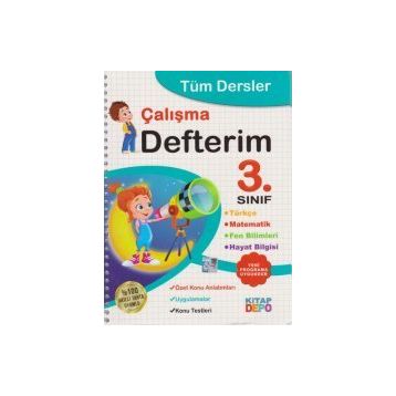 3. Sınıf Tüm Dersler Çalışma Defterim Kitap Depo Yayınları