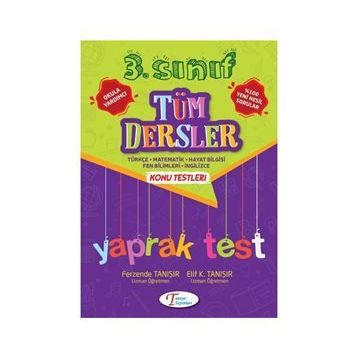 3. Sınıf Tüm Dersler Yaprak Test Tanışır Yayınları