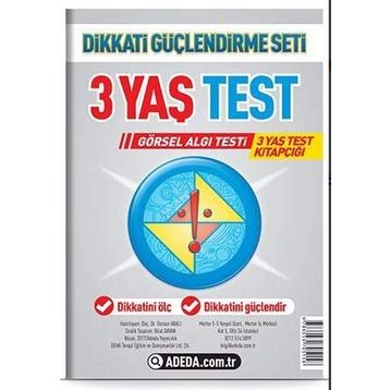 3 Yaş Test Görsel Algı Seti - 3 Yaş Test Kitapçığı - Doç. Dr. Osman Abalı