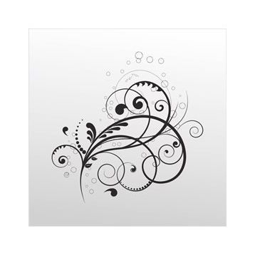 30 cm Çiçek Deseni Folyo Sticker