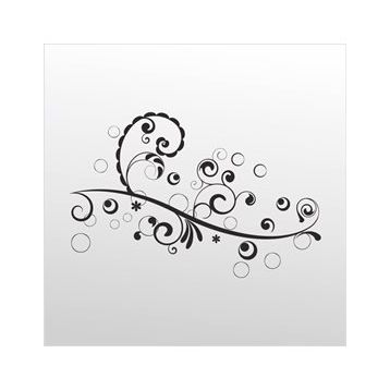 30 cm Çiçek Deseni Folyo Sticker