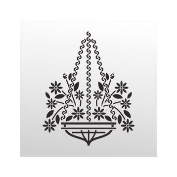 30 cm Çiçek Deseni Folyo Sticker