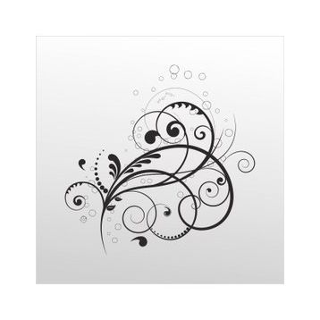 30 cm Çiçek Deseni Folyo Sticker