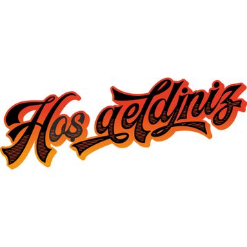 30 cm Hoş Geldiniz Folyo Sticker