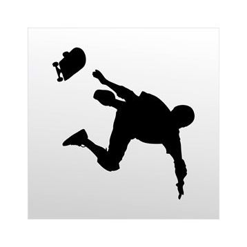 30 cm Kaykaycı Folyo Sticker
