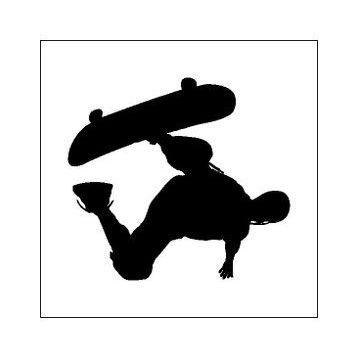 30 cm Kaykaycı Folyo Sticker