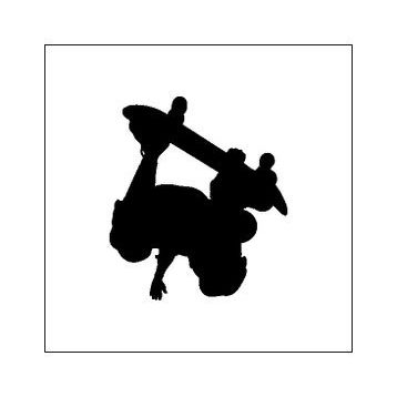 30 cm Kaykaycı Folyo Sticker