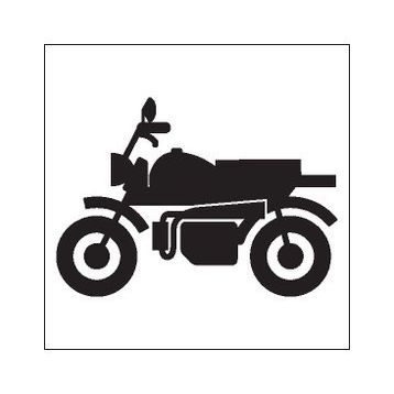 30 cm Motorsiklet Folyo Sticker