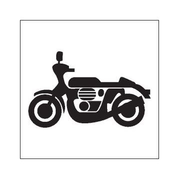 30 cm Motorsiklet Folyo Sticker