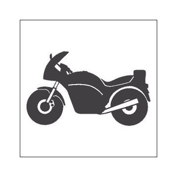 30 cm Motorsiklet Folyo Sticker