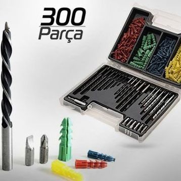 300 Parça Dübel ve Matkap Ucu Seti