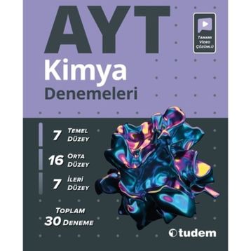 30'lu AYT Kimya Denemeleri Tudem Eğitim Yayınları