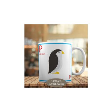 37626 Sevimli Hayvan Penguen Penquin Kupa Bardak