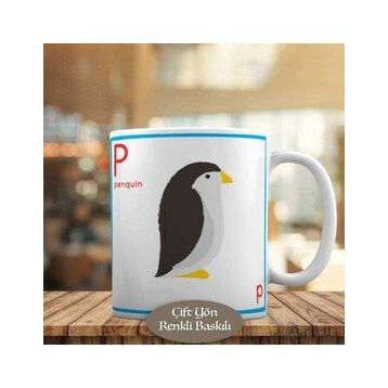 37626 Sevimli Hayvan Penguen Penquin Kupa Bardak