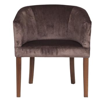 3A Mobilya Bitter Brown Oval Berjer