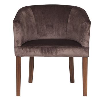 3A Mobilya Bitter Brown Oval Berjer