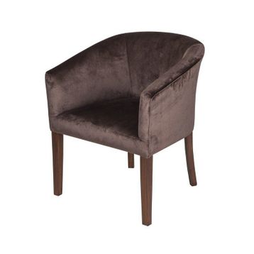 3A Mobilya Bitter Brown Oval Berjer