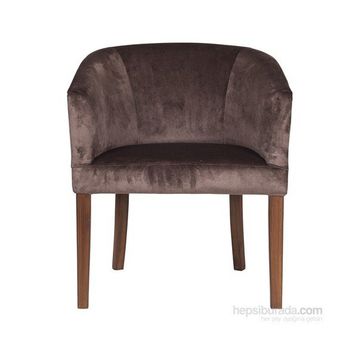 3A Mobilya Bitter Brown Oval Berjer