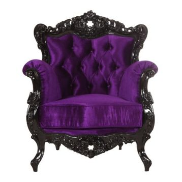 3A Mobilya Black And Purple Berjer