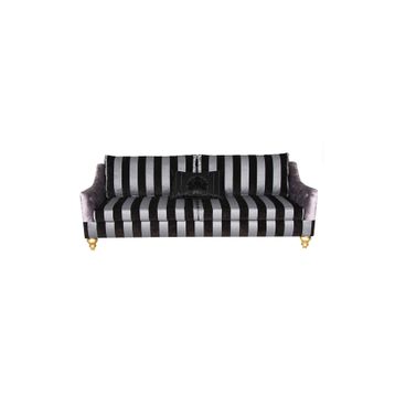 3A Mobilya Black Silver Kanepe