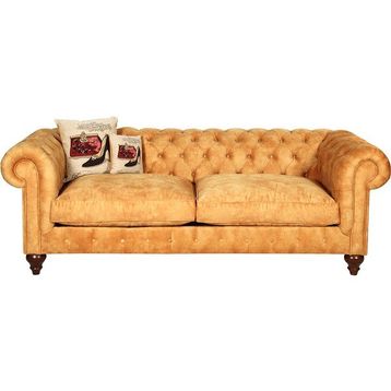 3A Mobilya Dark Yellow Chesterfield