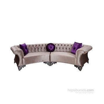 3A Mobilya Excellence Modern Antrisit Gri Chesterfield