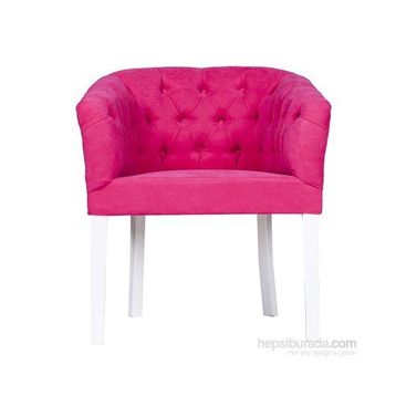 3A Mobilya Full Capitone Pink Fuşya Berjer