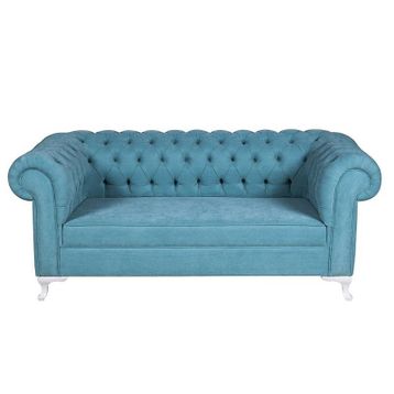 3A Mobilya İkili Turkuaz Chesterfield