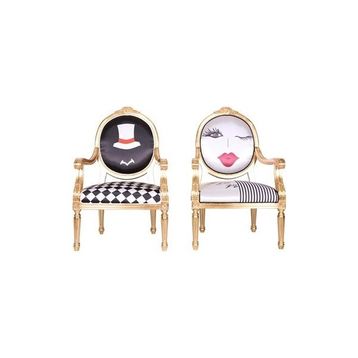 3A Mobilya King And Queen 2'li Sandalye