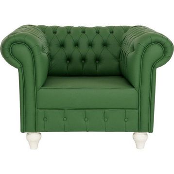 3A Mobilya Nature Chesterfield Yeşil Tekli Koltuk