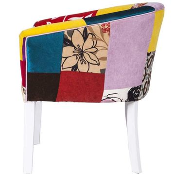 3A Mobilya Patchwork Oval Berjer