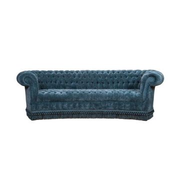 3A Mobilya Petreol Green Chesterfield
