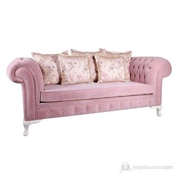 3A Mobilya Pink Dream Chesterfield Kanepe
