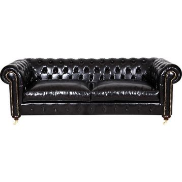 3A Mobilya Pullap Black Chesterfield
