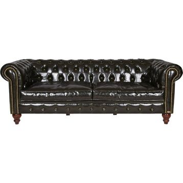 3A Mobilya Pullap Dark Green Chesterfield