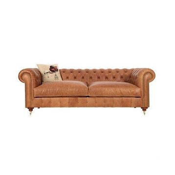 3A Mobilya Real Leather Chesterfield