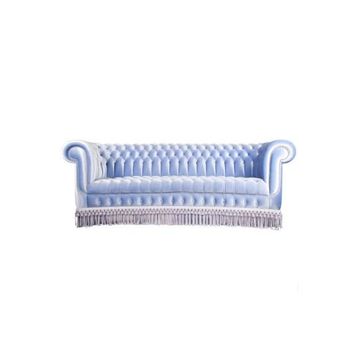 3A Mobilya Su Mavisi Rüya Chesterfield Kanepe